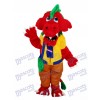 Red Dragon with Bag Plush Mascot Adult Costume