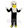 White Eagle with Black Coat Mascot Costume Adult