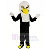 White Eagle with Black Coat Mascot Costume Adult