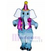 Elliot Elephant with Vest & Hat Mascot Costume