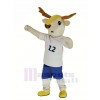 Brown Deer in White Clothes Mascot Costume Animal