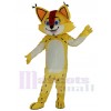 Cute Yellow Leopard Mascot Costume College