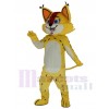 Cute Yellow Leopard Mascot Costume College