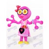 Pink Big Head Frog Adult Mascot Costume