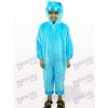 Blue Hippo Open Face Kids Mascot Costume