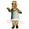 Martha Mare Horse with Dress, Hat & Glasses Mascot Costume