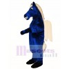 Cute Blue Pegasus Horse Mascot Costume