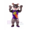 Easter Grey Rabbit with Big Eyes Mascot Costumes Animal