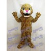 Leaping Leopard Mascot Costume with a Pink Nose 