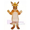 Melbourne Roo Kangaroo with Hat Mascot Costume