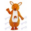 Yellow Kangaroo Mascot Adult Costume