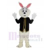 Easter Blue Bunny Rabbit in Black Waistcoat Mascot Costume