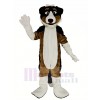 Black and Brown Shepherd Dog Mascot Costume Animal