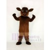 Brown Sport Power Bull Mascot Costume College