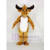 Strong Power Muscly Moose Mascot Costume Cartoon