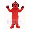 Red Dog with Black Ears Mascot Costume Animal