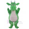 Green Adult Dragon Mascot Costume