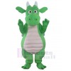 Green Adult Dragon Mascot Costume