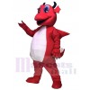 Red Dragon with White Belly Mascot Costumes Animal