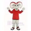 Ram with Red Coat Mascot Costume Animal