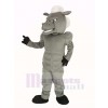 Power Gray Horse with White Hair Mascot Costume