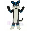 Cute Gray and Blue Husky Dog Fursuit Mascot Costume Cartoon