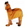 Funny Brown New 2 Person Horse Mascot Costume