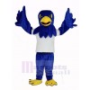 Cool Blue Hawk with White Coat Mascot Costume Animal