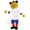 Brown Beaver with White Coat Mascot Costume Animal