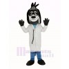 Doctor Hound Dog with Glasses Mascot Costume Animal