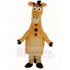 Cute Yellow Giraffe Mascot Costume