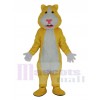 Yellow and White Hamster Mascot Costume