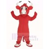 Happy Red Bull Mascot Costume