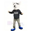 White Husky Dog Mascot Costume Animal Head Only