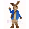 Peter Rabbit in Blue Coat Mascot Costume