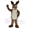 Brown Peter Rabbit Mascot Costume Cartoon