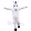 White Muscle Horse Mascot Costumes Cartoon