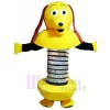 Yellow Cartoon Robot Dog Mascot Costumes Cartoon