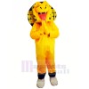 Yellow Cobra Snake Mascot Costume Cartoon	