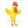 Beautiful Yellow Furry Chicken Mascot Costumes Cartoon