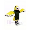 Yellow Hawk with Black Suit Mascot Costumes Cartoon