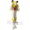 Yellow Furry Husky Dog Mascot Costumes Cartoon	