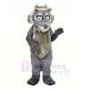 Grey Fluffy Wolf Mascot Costumes Cartoon