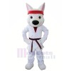 Sport White Wolf Mascot Costumes Cartoon