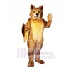 Strong Brown Wolf Mascot Costumes Cartoon