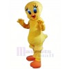 Yellow Bird With Big Eyes Mascot Costumes Cartoon
