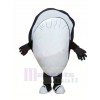 Black Clam Seafood Mascot Costume Cartoon