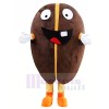 Cute Coffee Bean Mascot Costume Cartoon