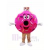 Pink Donut Mascot Costume Cartoon