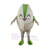 Smiling Pistachio Mascot Costume Cartoon